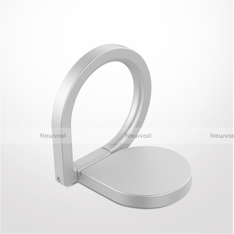 Universal Mobile Phone Magnetic Finger Ring Stand Holder Z08 Silver