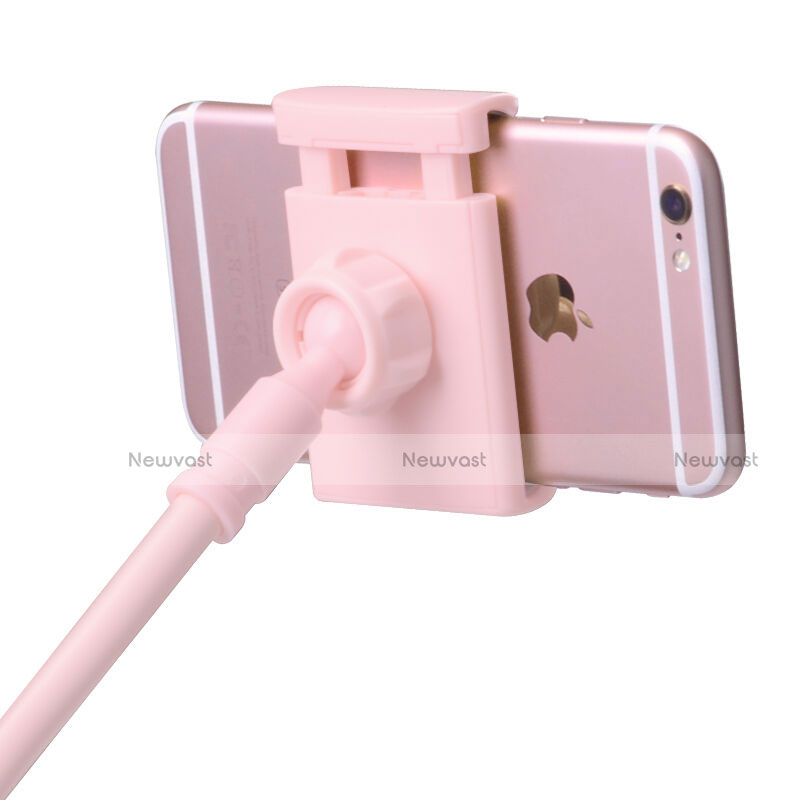 Universal Mobile Phone Stand Flexible Holder Lazy Bed Pink