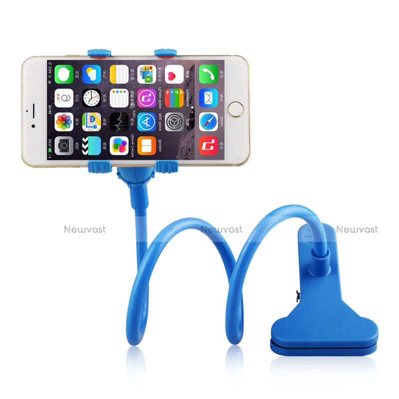 Universal Mobile Phone Stand Flexible Holder Lazy Bed Sky Blue