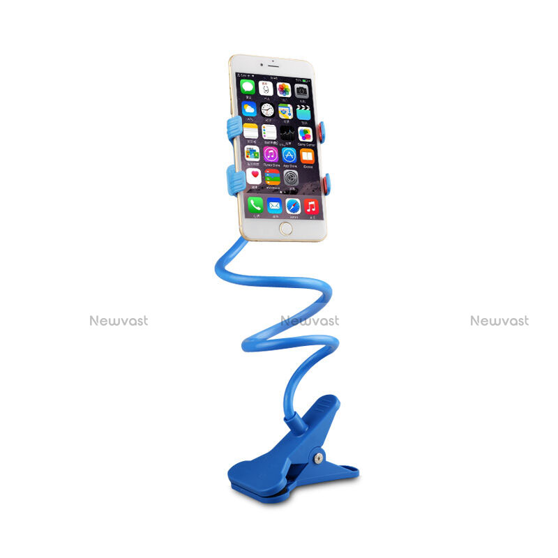 Universal Mobile Phone Stand Flexible Holder Lazy Bed Sky Blue