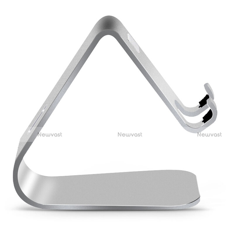 Universal Mobile Phone Stand Smartphone Holder for Desk Silver