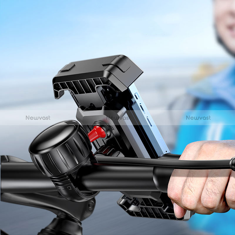 Universal Motorcycle Phone Mount Bicycle Clip Holder Bike U Smartphone Surpport Black