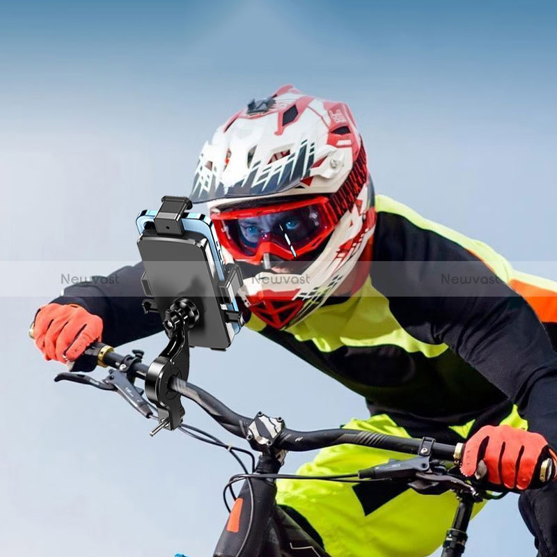 Universal Motorcycle Phone Mount Bicycle Clip Holder Bike U Smartphone Surpport H01 Black