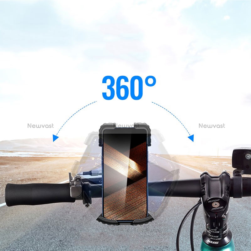 Universal Motorcycle Phone Mount Bicycle Clip Holder Bike U Smartphone Surpport H03 Black