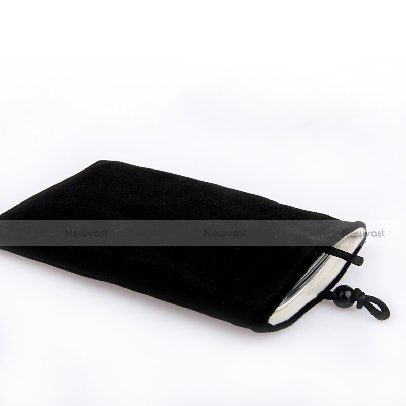 Universal Sleeve Velvet Bag Case Pocket Black