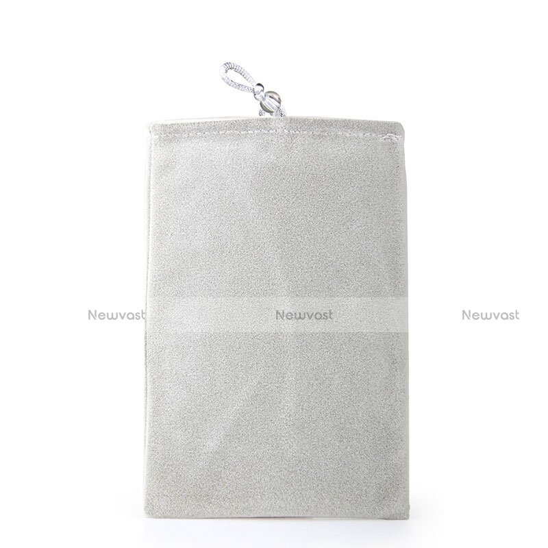 Universal Sleeve Velvet Bag Case Pocket Gray