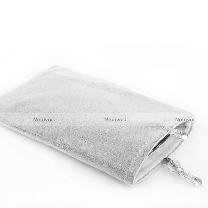 Universal Sleeve Velvet Bag Case Pocket Gray