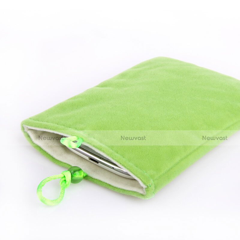 Universal Sleeve Velvet Bag Case Pocket Green