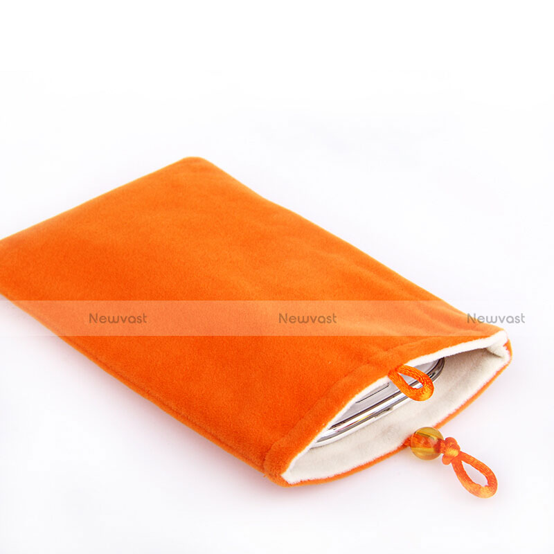Universal Sleeve Velvet Bag Case Pocket Orange