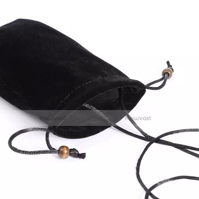 Universal Sleeve Velvet Bag Slip Case Black