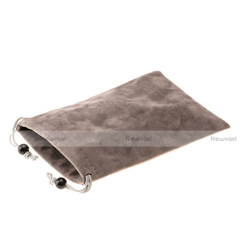 Universal Sleeve Velvet Bag Slip Case S05 Brown