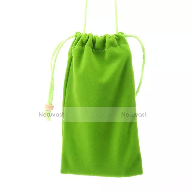 Universal Sleeve Velvet Bag Slip Cover Green
