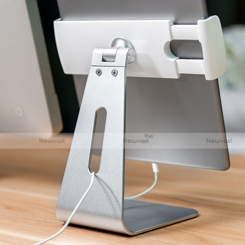 Universal Tablet Stand Mount Holder T24 for Apple iPad Mini 2 Silver