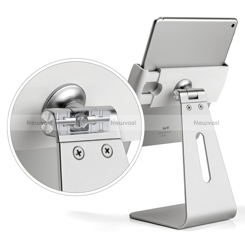 Universal Tablet Stand Mount Holder T24 for Apple iPad Pro 12.9 (2021) Silver