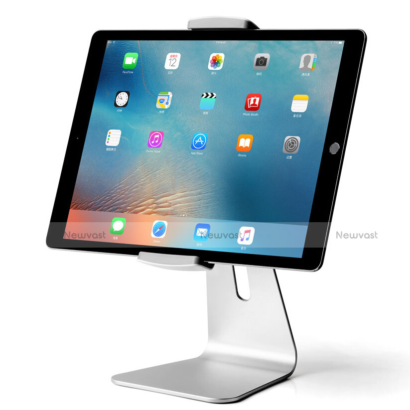 Universal Tablet Stand Mount Holder T24 for Samsung Galaxy Tab S 10.5 LTE 4G SM-T805 T801 Silver