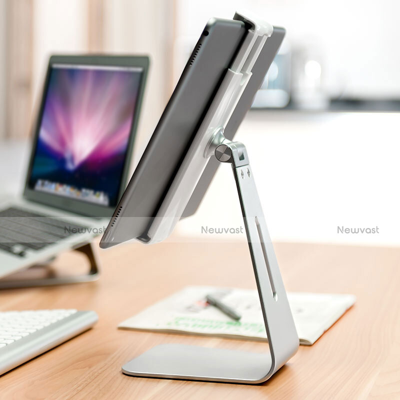 Universal Tablet Stand Mount Holder T24 for Samsung Galaxy Tab S3 9.7 SM-T825 T820 Silver