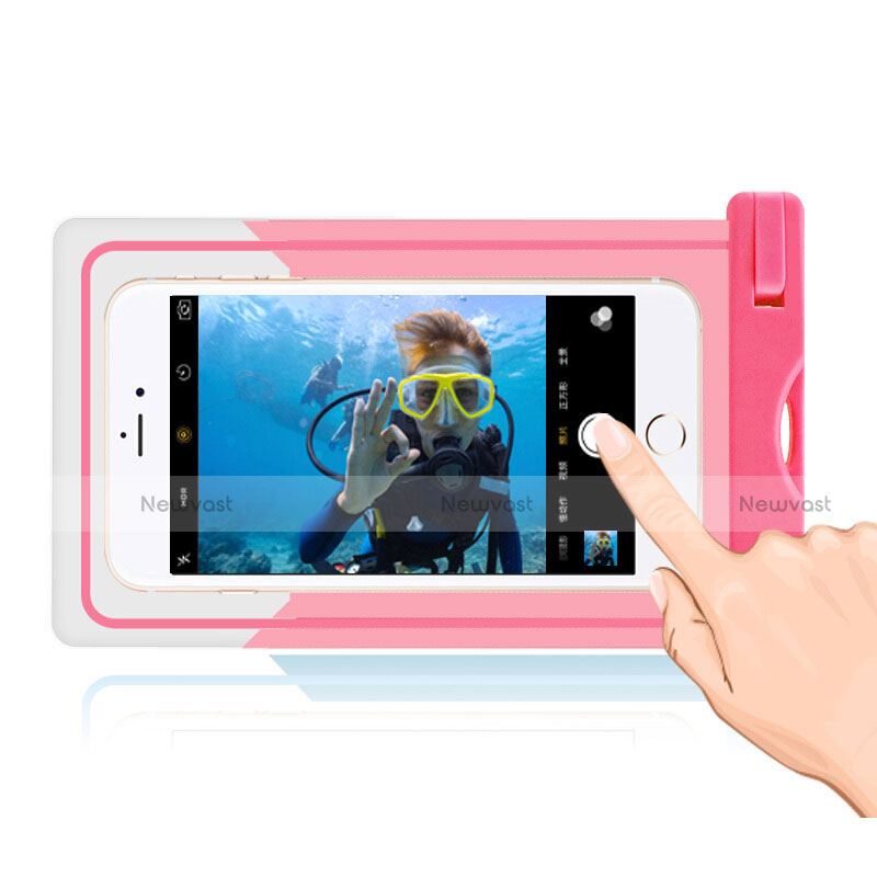 Universal Waterproof Case Dry Bag Underwater Shell W03 Pink