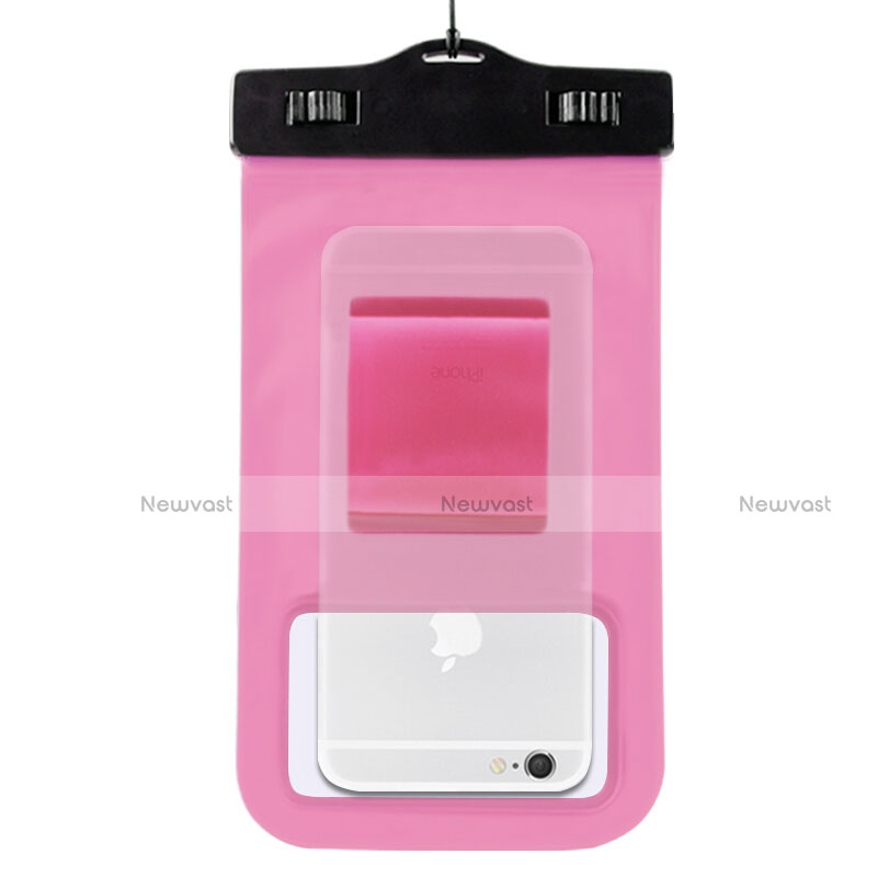 Universal Waterproof Case Dry Bag Underwater Shell W04 Pink