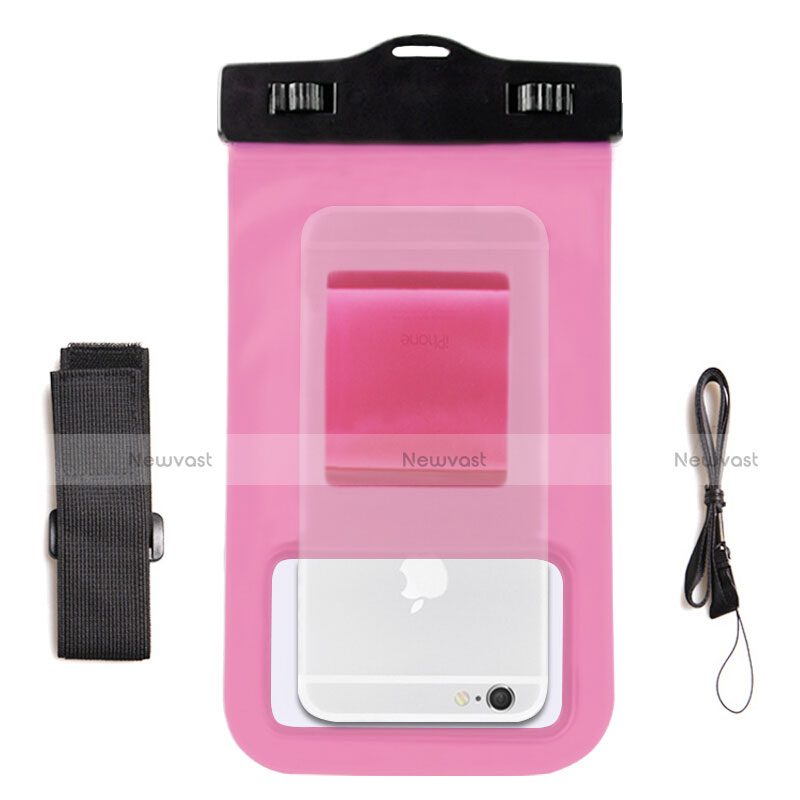 Universal Waterproof Case Dry Bag Underwater Shell W04 Pink