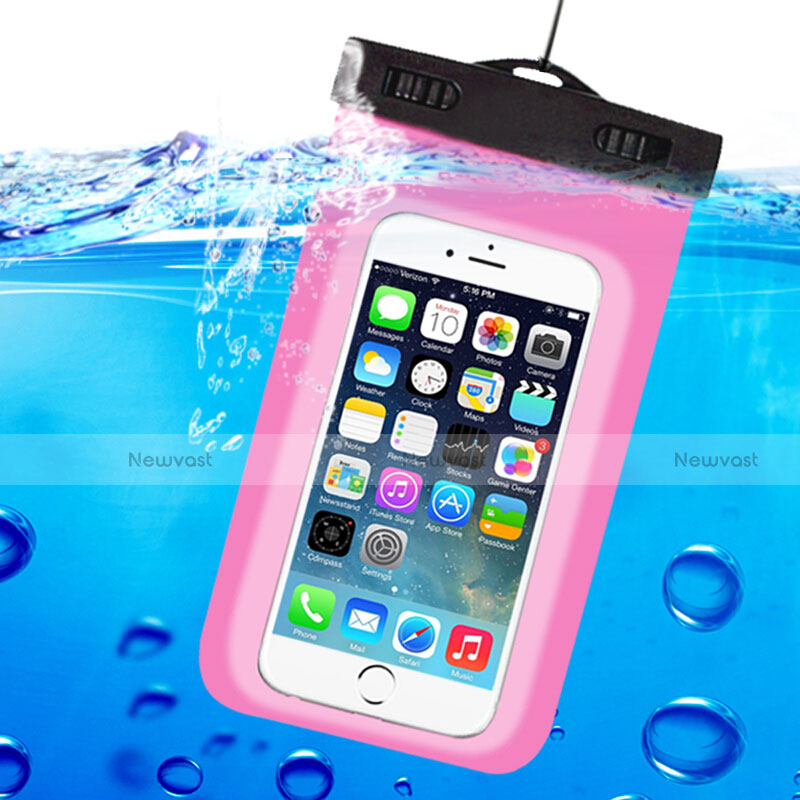 Universal Waterproof Case Dry Bag Underwater Shell W04 Pink