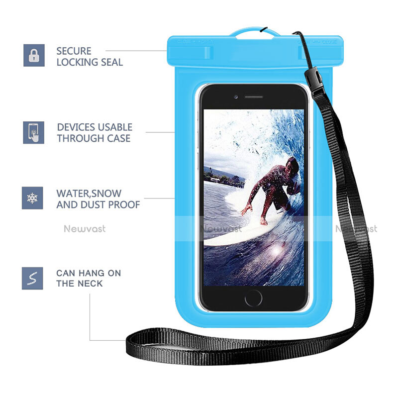 Universal Waterproof Cover Dry Bag Underwater Pouch W05 Blue