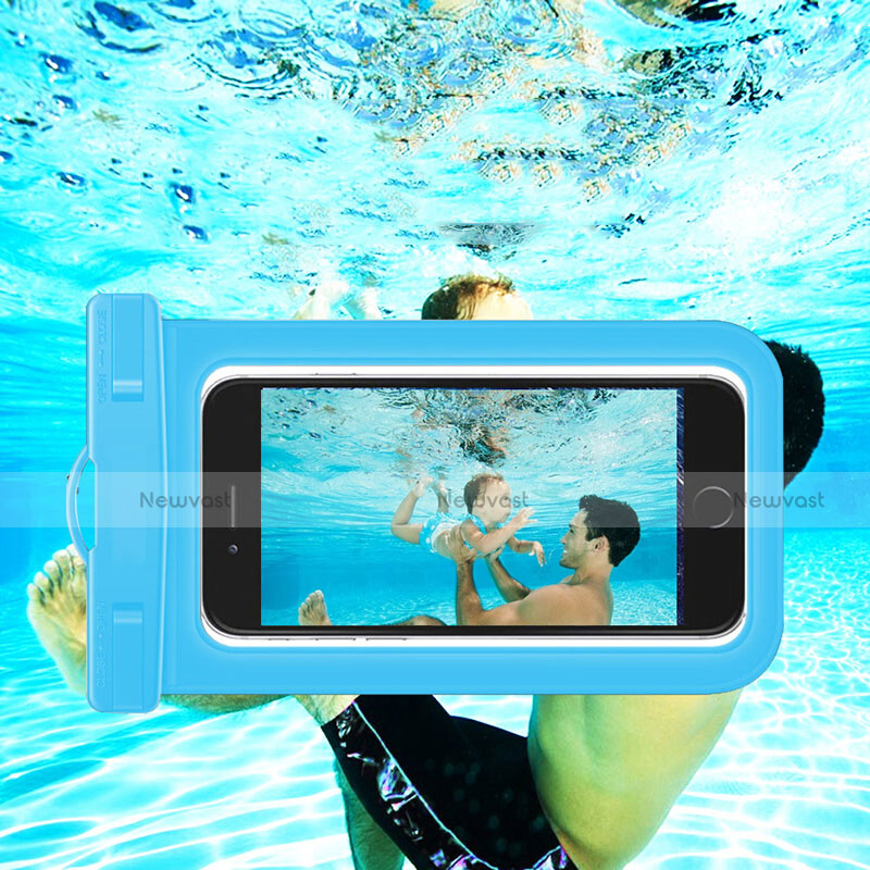 Universal Waterproof Cover Dry Bag Underwater Pouch W05 Blue