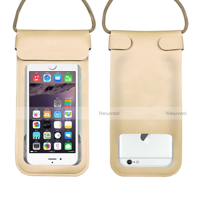 Universal Waterproof Cover Dry Bag Underwater Pouch W10 Gold