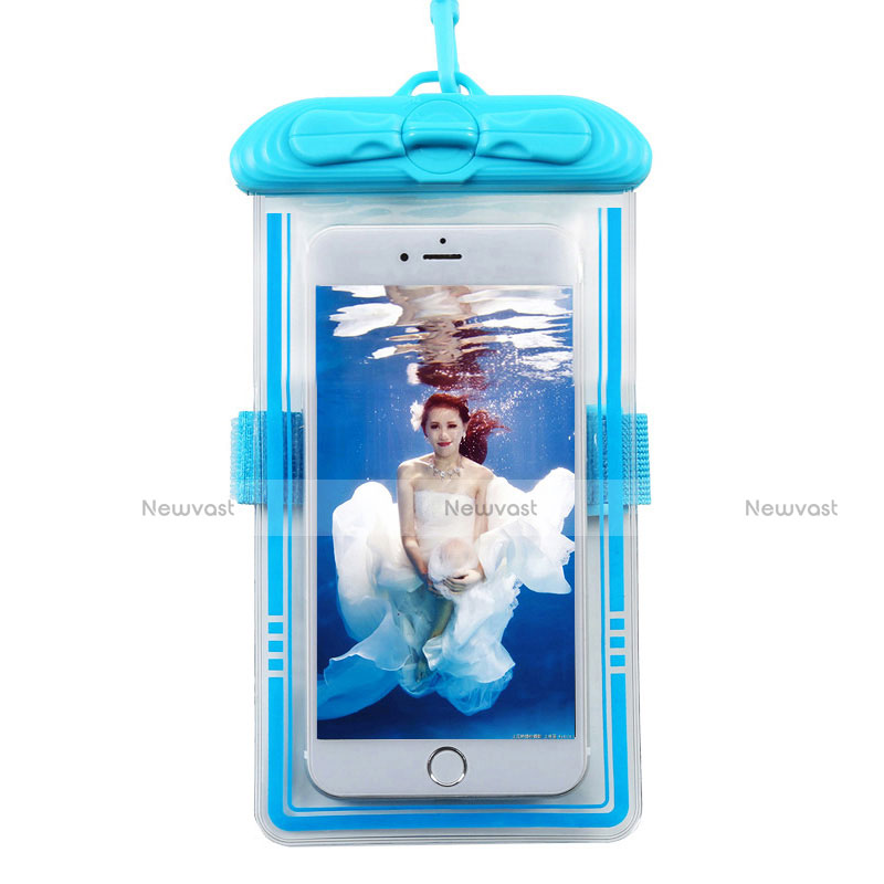 Universal Waterproof Cover Dry Bag Underwater Pouch W11 Sky Blue