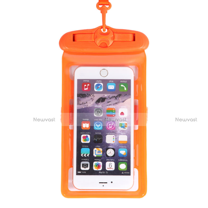 Universal Waterproof Cover Dry Bag Underwater Pouch W18 Orange