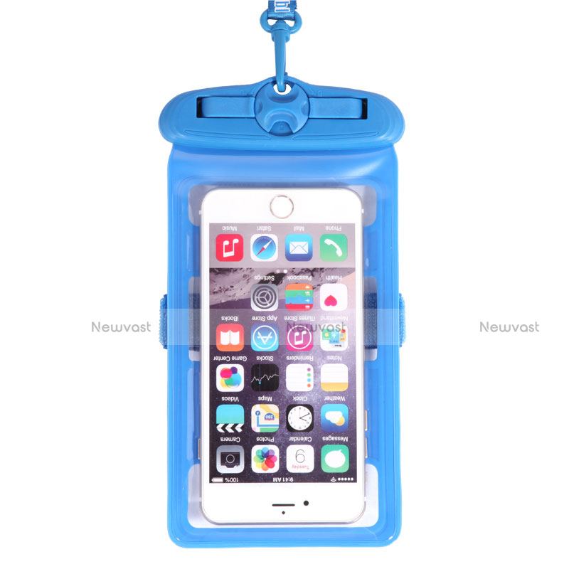 Universal Waterproof Cover Dry Bag Underwater Pouch W18 Sky Blue