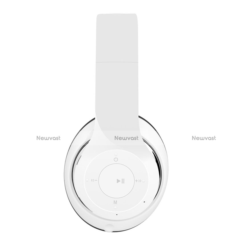 Wireless Bluetooth Foldable Sports Stereo Headphone Headset H69 White