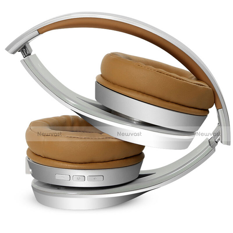 Wireless Bluetooth Foldable Sports Stereo Headphone Headset H75 White