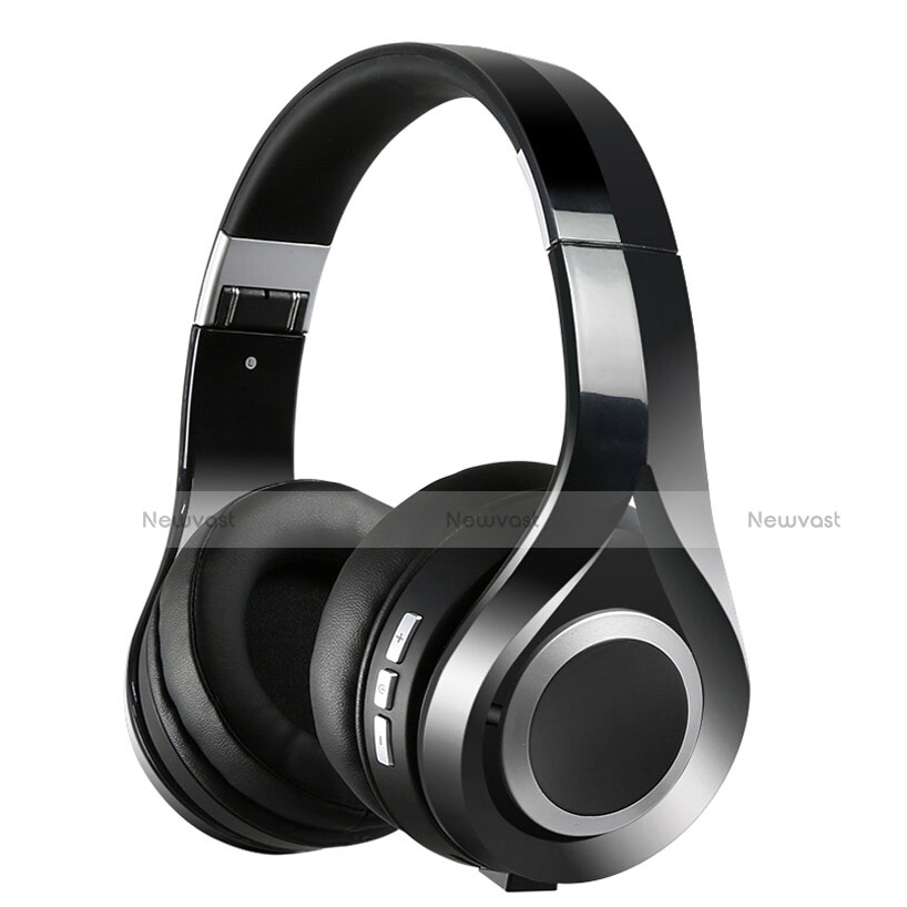 Wireless Bluetooth Foldable Sports Stereo Headset Headphone H75 Black