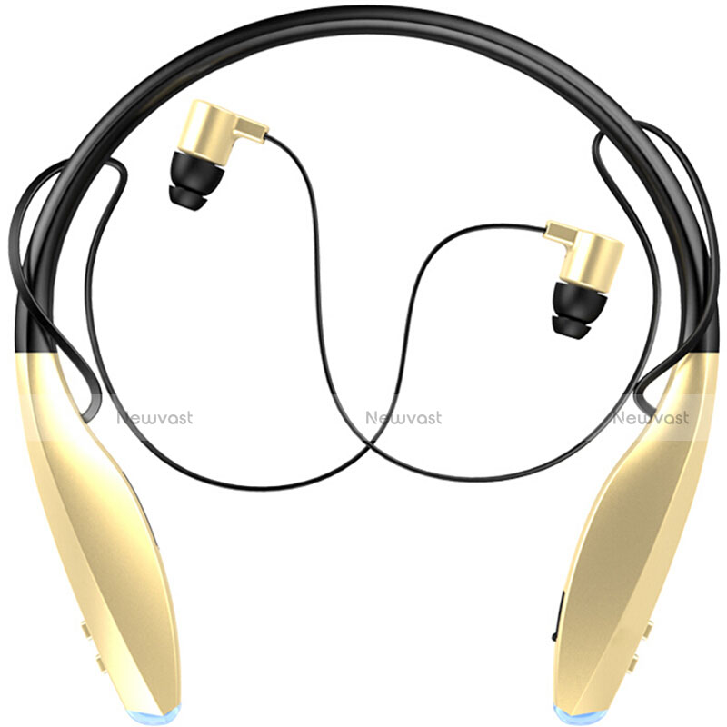 Wireless Bluetooth Sports Stereo Earphone Headset H51 Gold