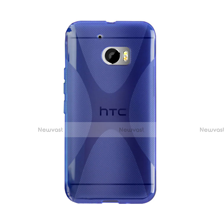 X-Line Transparent TPU Soft Cover for HTC 10 One M10 Blue